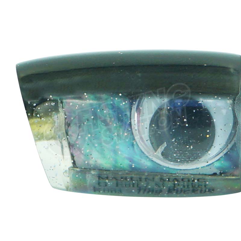 Load image into Gallery viewer, Marlin Magic Tiny Ruckus-Lure - Skirted Trolling-Marlin Magic-Black Head-Fishing Station