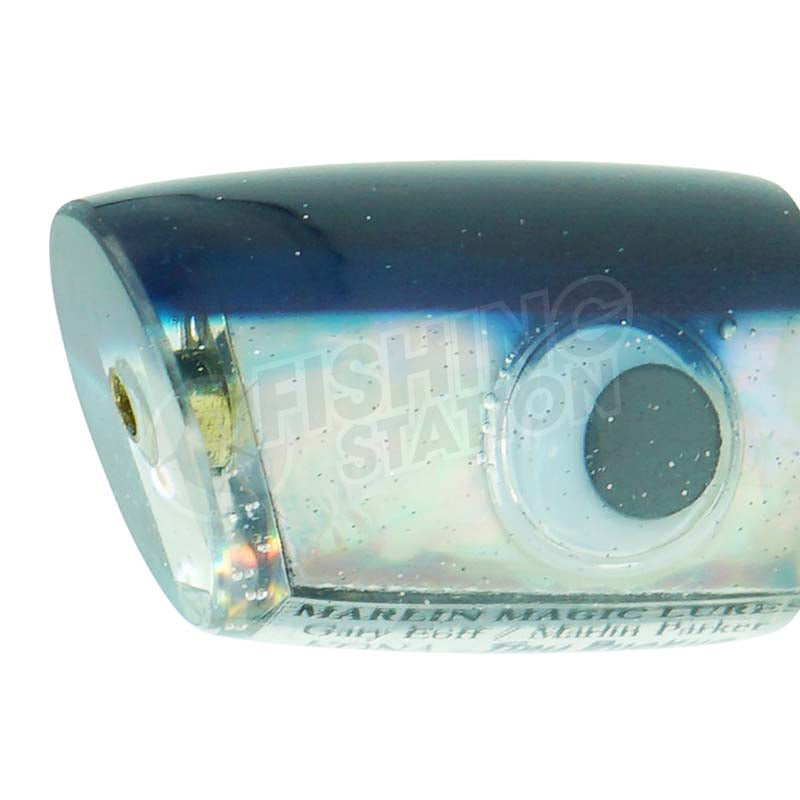 Load image into Gallery viewer, Marlin Magic Tiny Ruckus-Lure - Skirted Trolling-Marlin Magic-Blue Head-Fishing Station