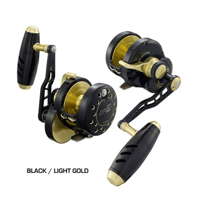 Load image into Gallery viewer, Maxel Rage Pro Overhead Reel-Reels - Overhead-Maxel-60H Black/Gold-Fishing Station