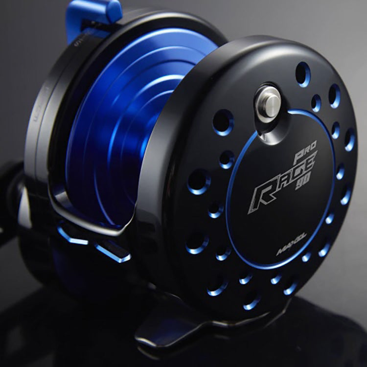 Load image into Gallery viewer, Maxel Rage Pro Overhead Reel-Reels - Overhead-Maxel-90 Black/Blue-Fishing Station
