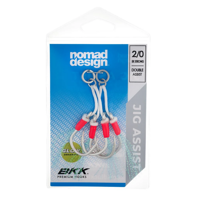 Load image into Gallery viewer, Nomad Design Jig Assist Hooks - Double 5X Strong Pink
