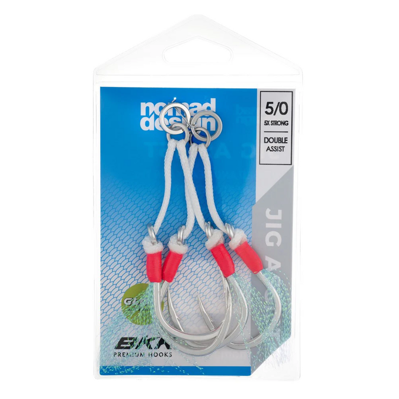 Load image into Gallery viewer, Nomad Design Jig Assist Hooks - Double 5X Strong Pink
