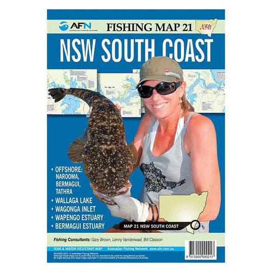 NSW South Coast - Offshore Fishing Map-Books & Videos-AFN-Fishing Station