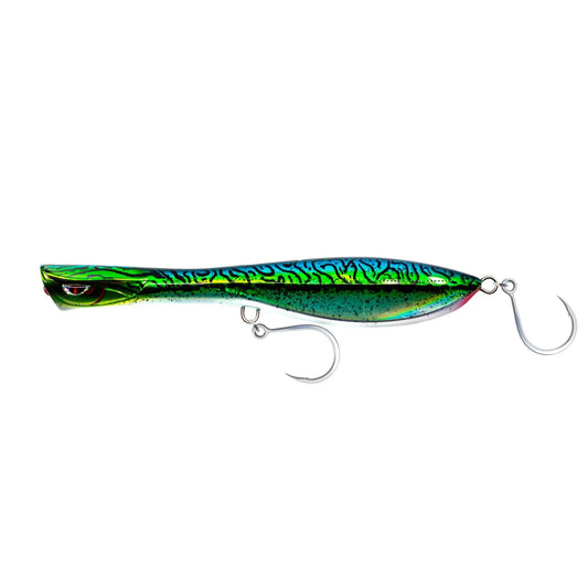 Nomad Dartwing Popper 165mm-Lure - Poppers, Stickbaits & Pencils-Nomad-Silver Green Mackerel-Fishing Station