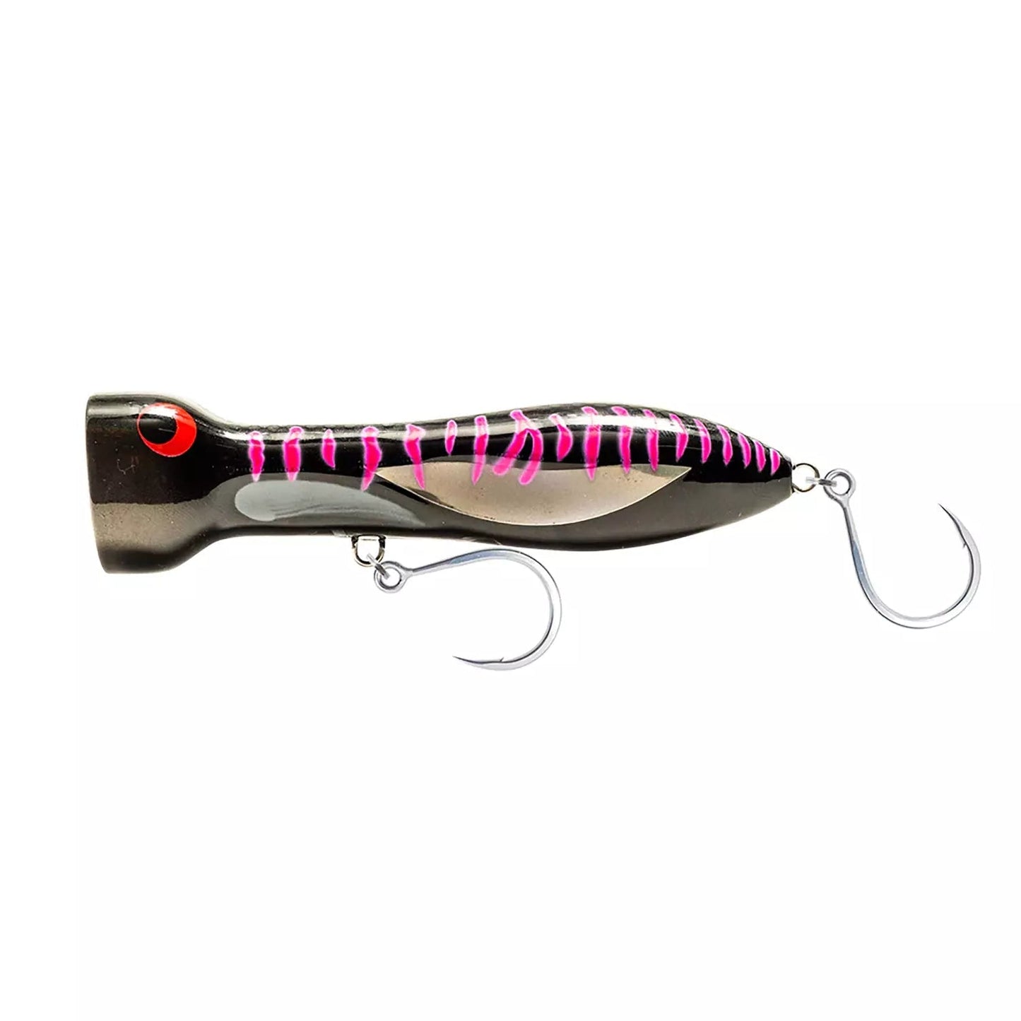 Nomad Design Chug Norris Popper-Lure - Poppers, Stickbaits & Pencils-Nomad-180mm-Black Pink Mackeral-Fishing Station