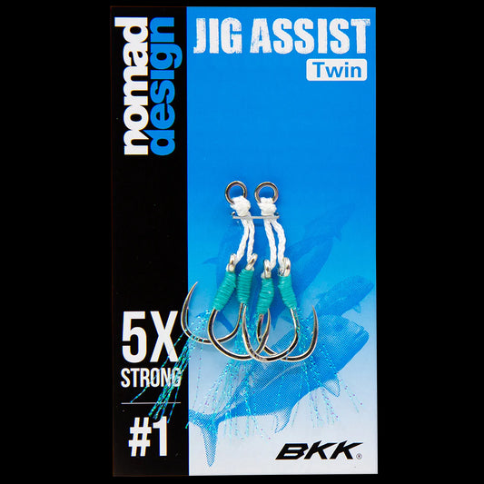 Nomad Design Rigged Jig Assist Hooks-Hooks - Assist-Nomad-Size #1 (Twin Set) (2pc)-Fishing Station