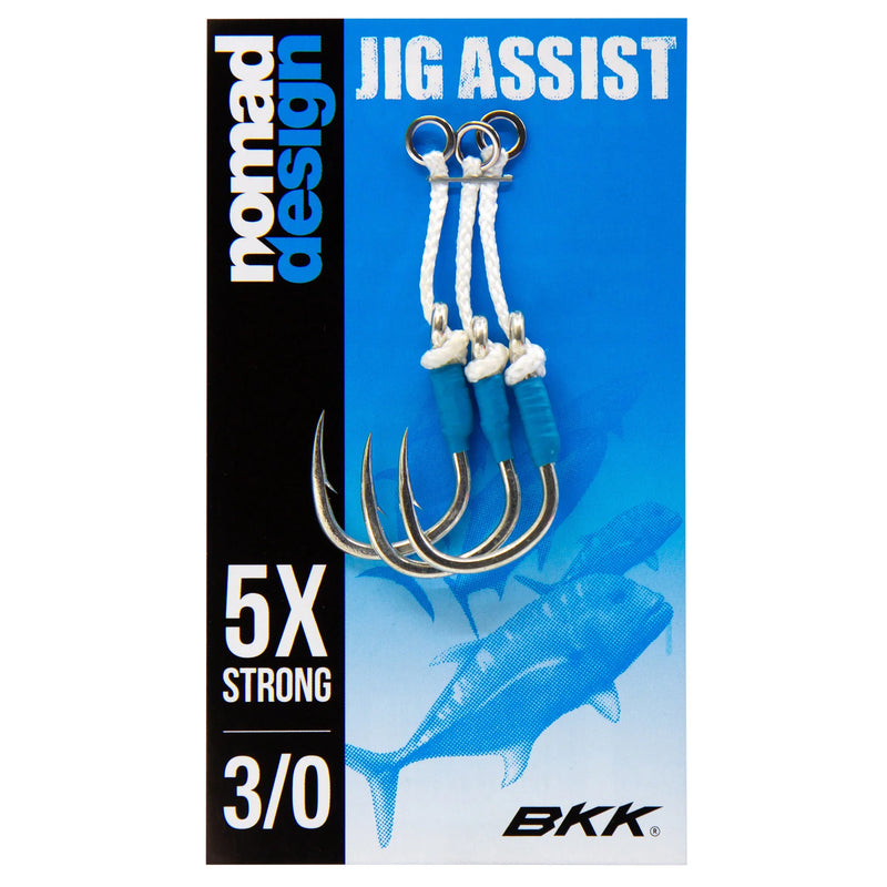 Load image into Gallery viewer, Nomad Design Rigged Jig Assist Hooks-Hooks - Assist-Nomad-Size 3/0 (3pc)-Fishing Station