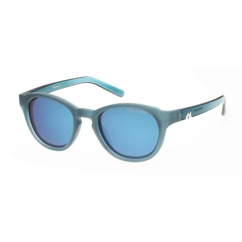 Load image into Gallery viewer, Mako Polarised Sunglasses - Oceans-Sunglasses-Mako-Matt Blue HDIR Blue Mirror (9616-M60-G1HR6)-Fishing Station