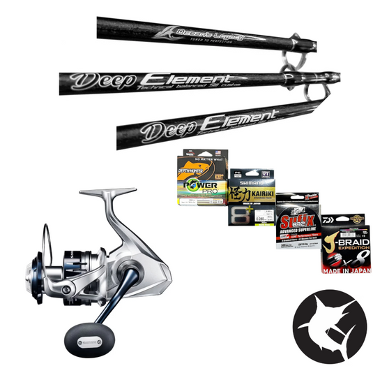 Ocean's Legacy Deep Element PE6 / Saragosa SWA10000PG Bluewater Combo