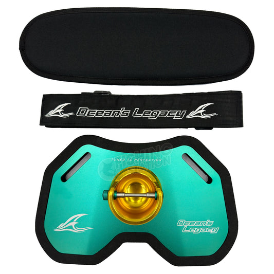 Ocean's Legacy Twin Bearing Pin Fighting Gimbal-Gimbals & Harnesses-Ocean's Legacy-Seafoam Green-Fishing Station