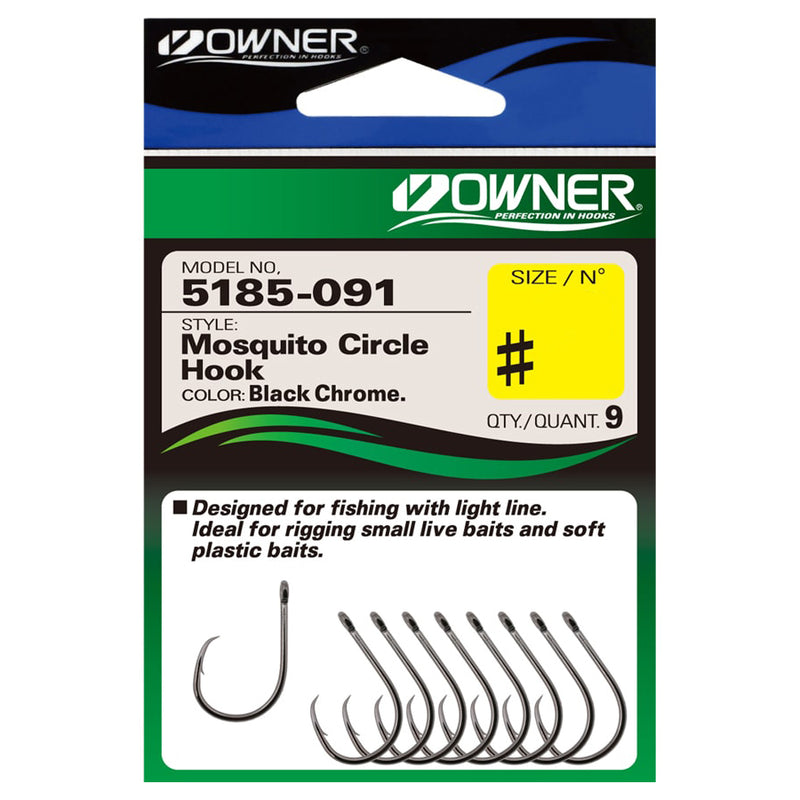 Load image into Gallery viewer, Owner 5185 Mosquito Circle Fishing Hook-Hooks - Circle-Owner-1 (8pc)-Fishing Station