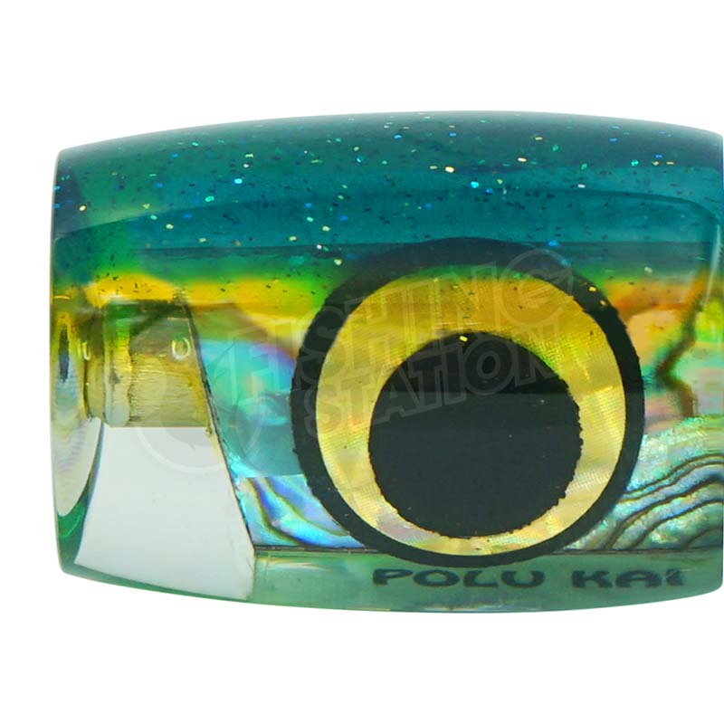 Load image into Gallery viewer, Polu Kai 7" Caveman-Lure - Skirted Trolling-Polu Kai-Green Head/Yellow Stripe-Fishing Station