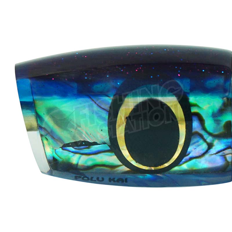 Load image into Gallery viewer, Polu Kai 7" Shaka Plunger-Lure - Skirted Trolling-Polu Kai-Purple Head/Blue Stripe-Fishing Station