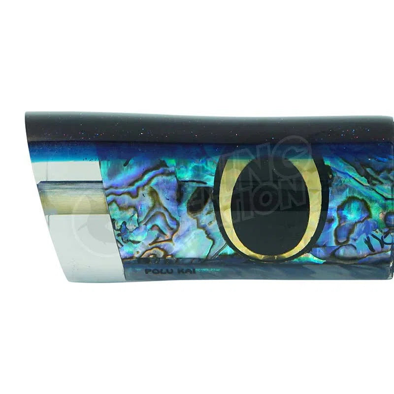 Load image into Gallery viewer, Polu Kai 7" Tail Pipe-Lure - Skirted Trolling-Polu Kai-Purple Head/Blue Stripe-Fishing Station