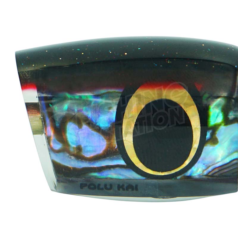 Load image into Gallery viewer, Polu Kai 9" Fat Boy-Lure - Skirted Trolling-Polu Kai-Black Head/Red Stripe-Fishing Station