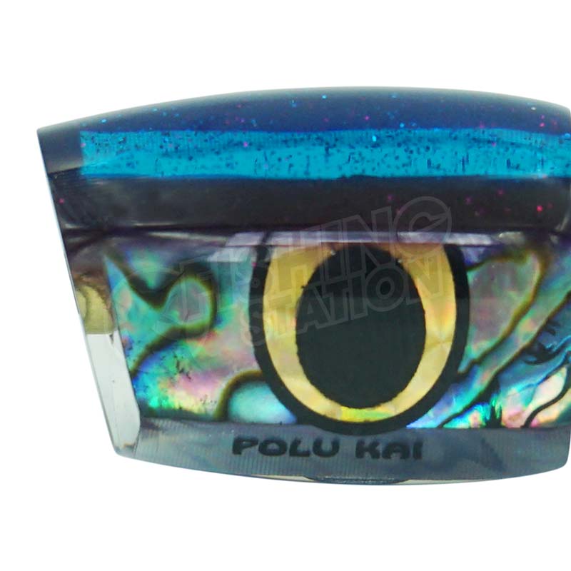 Load image into Gallery viewer, Polu Kai 9" Fat Boy-Lure - Skirted Trolling-Polu Kai-Blue Head/Purple Stripe-Fishing Station
