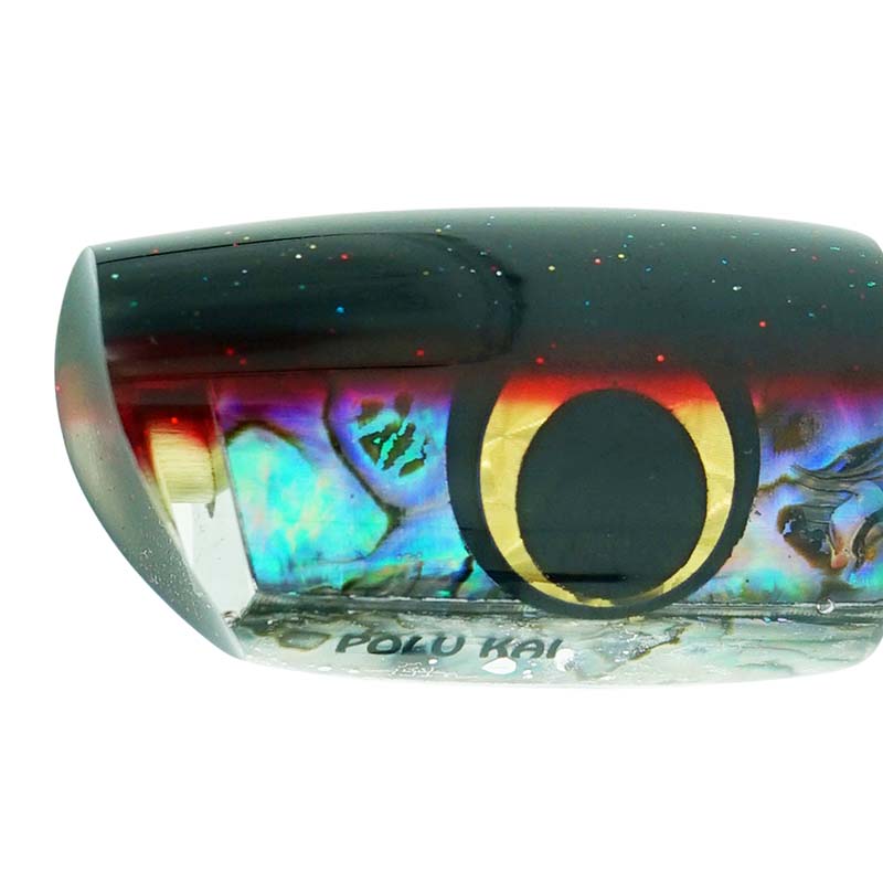 Load image into Gallery viewer, Polu Kai 9" Polu Diver-Lure - Skirted Trolling-Polu Kai-Black Head/Red Stripe-Fishing Station