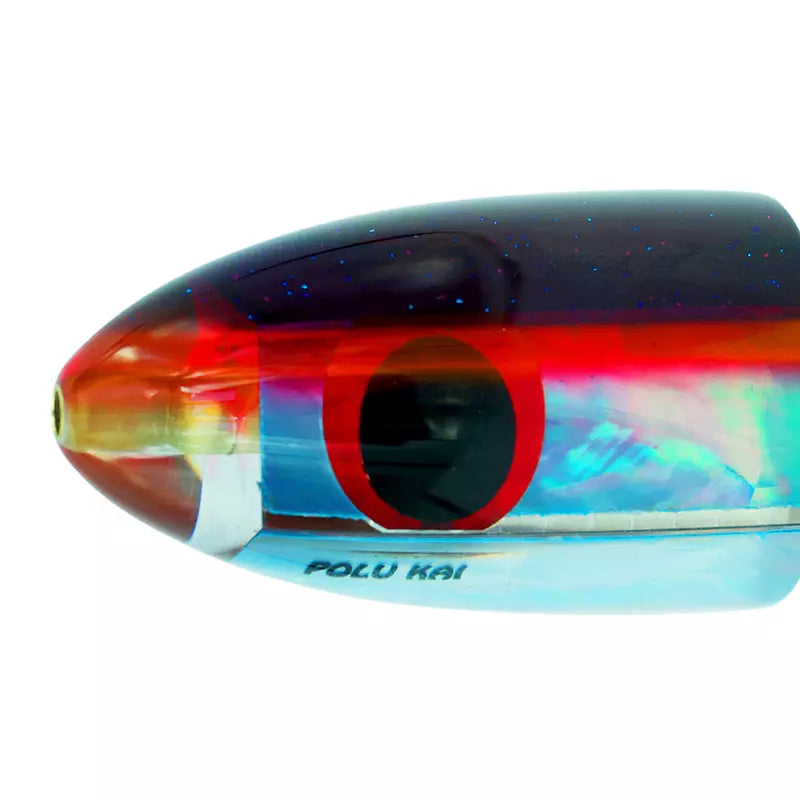 Load image into Gallery viewer, Polu Kai 9" Rocket Man-Lure - Skirted Trolling-Polu Kai-Purple Head/Pink Stripe-Fishing Station