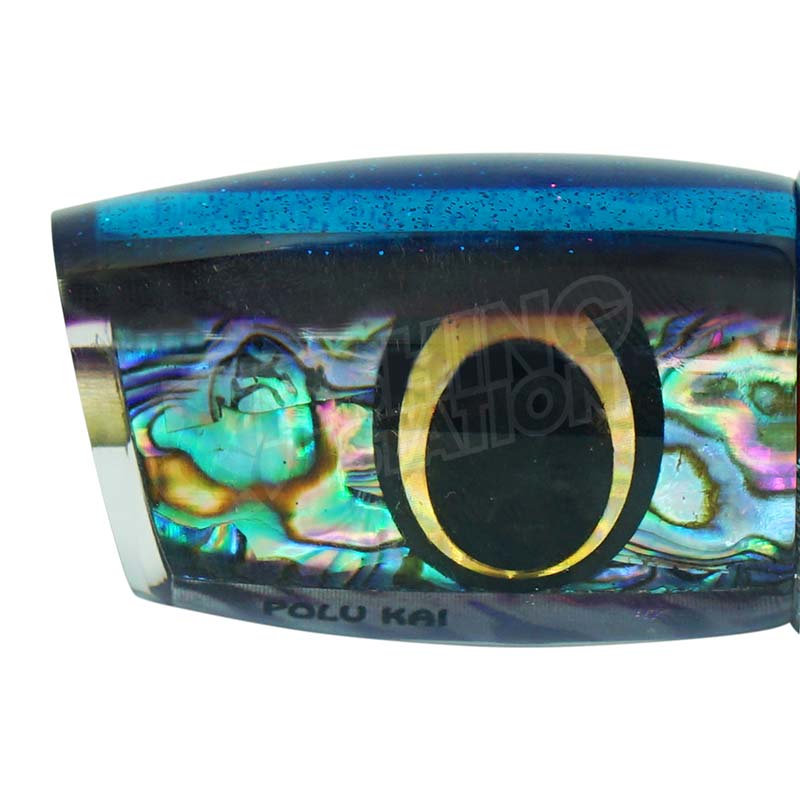 Load image into Gallery viewer, Polu Kai 9" Shaka Plunger-Lure - Skirted Trolling-Polu Kai-Blue Head/Purple Stripe-Fishing Station