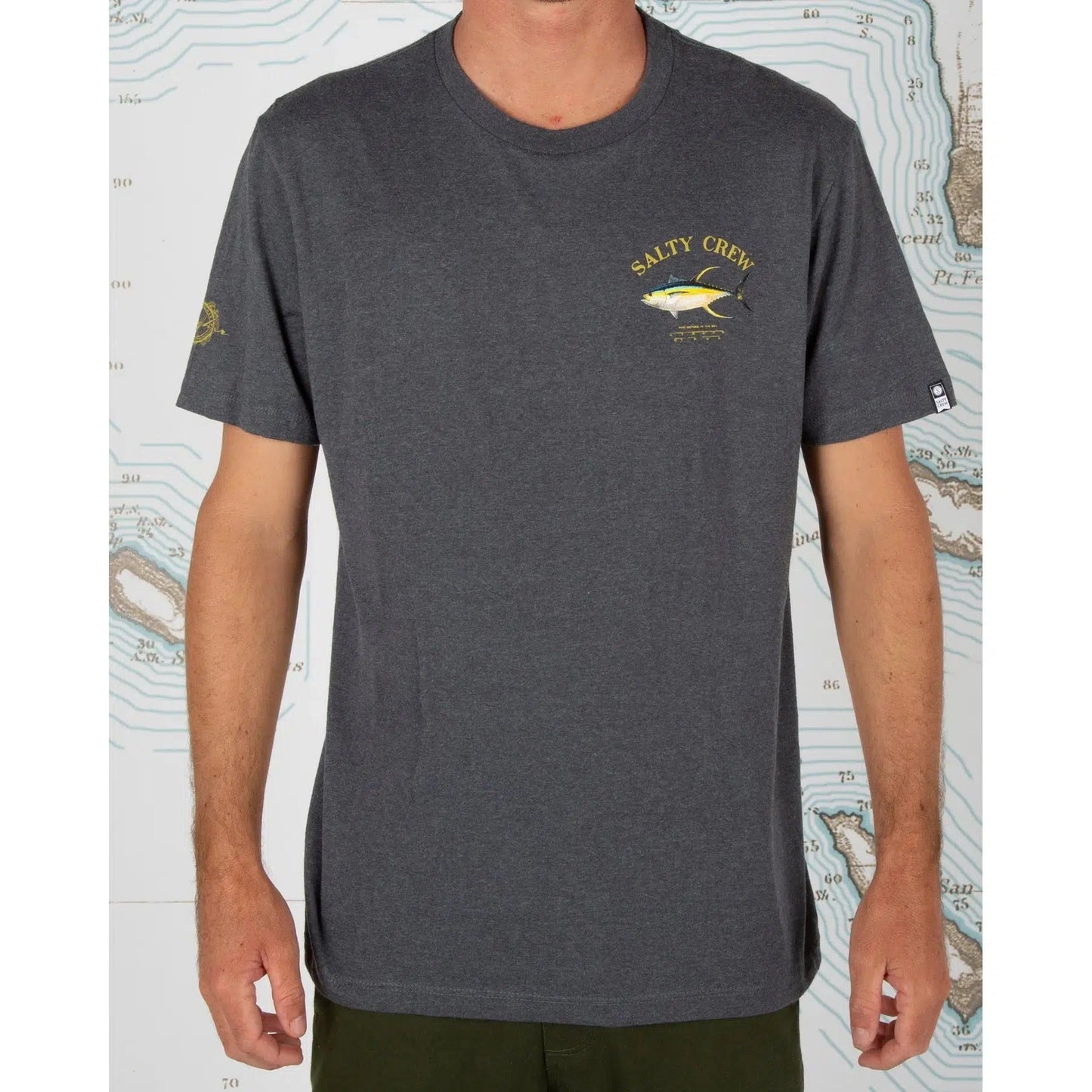 Salty Crew Ahi Mount Short Sleeve Tee-Shirts & T-Shirts-Salty Crew-Heather Grey-S-Fishing Station