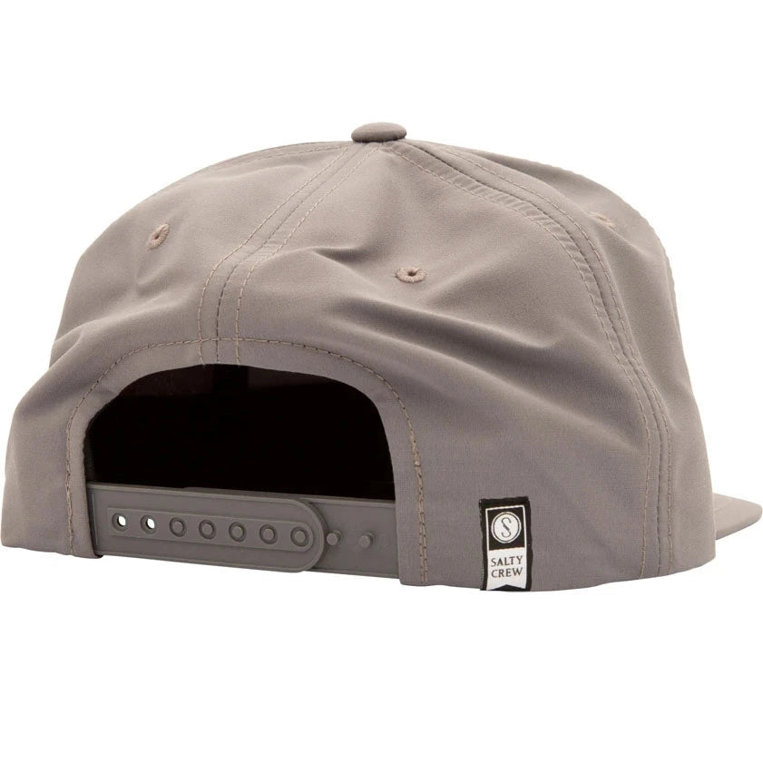 Salty Crew Alpha Tech 5 Panel Hat-Hats & Headwear-Salty Crew-Grey-Fishing Station