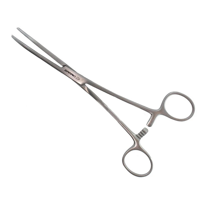 Samaki Bent Nose Forceps-Tools - Scissors, Cutters, & Knot Tools-Samaki-Small Bent 160mm-Fishing Station