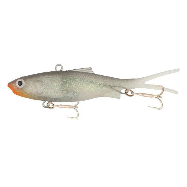 Load image into Gallery viewer, Samaki Vibelicious Fork 85mm 14g Soft Vibe Lure-Lure - Blades & Vibe-Samaki-Ghost Bait UV-Fishing Station