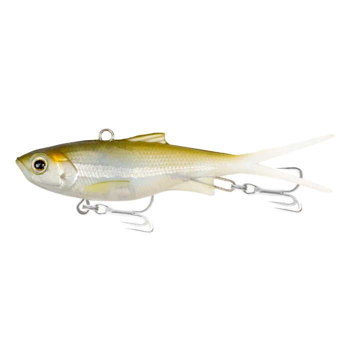 Load image into Gallery viewer, Samaki Vibelicious Fork 85mm 14g Soft Vibe Lure-Lure - Blades & Vibe-Samaki-Ghost Shad-Fishing Station
