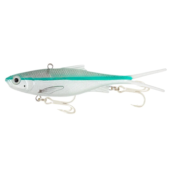 Load image into Gallery viewer, Samaki Vibelicious Fork 85mm 14g Soft Vibe Lure-Lure - Blades & Vibe-Samaki-Ghost Bait UV-Fishing Station