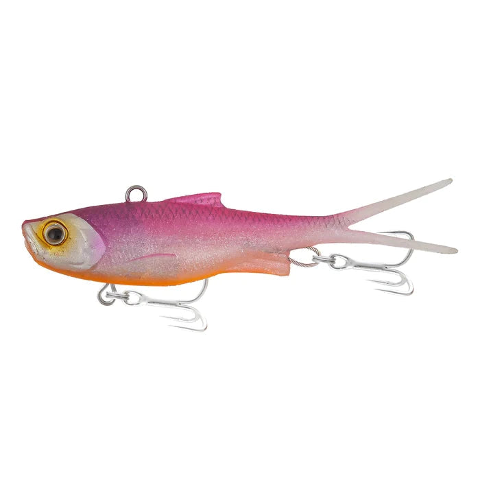 Load image into Gallery viewer, Samaki Vibelicious Fork 85mm 14g Soft Vibe Lure-Lure - Blades & Vibe-Samaki-Ghost Bait UV-Fishing Station