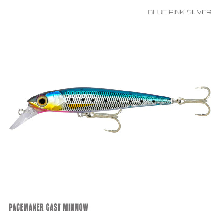 Load image into Gallery viewer, Samaki Pacemaker Cast Minnow-Lure - Hardbody-Samaki-90mm-Blue Pink Silver-Fishing Station