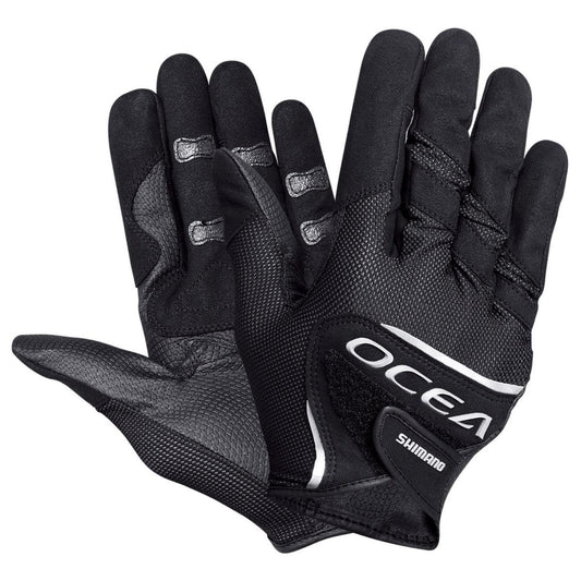 Shimano Ocea Jigging Gloves-Gloves-Shimano-Black Silver JDM-XL-Fishing Station