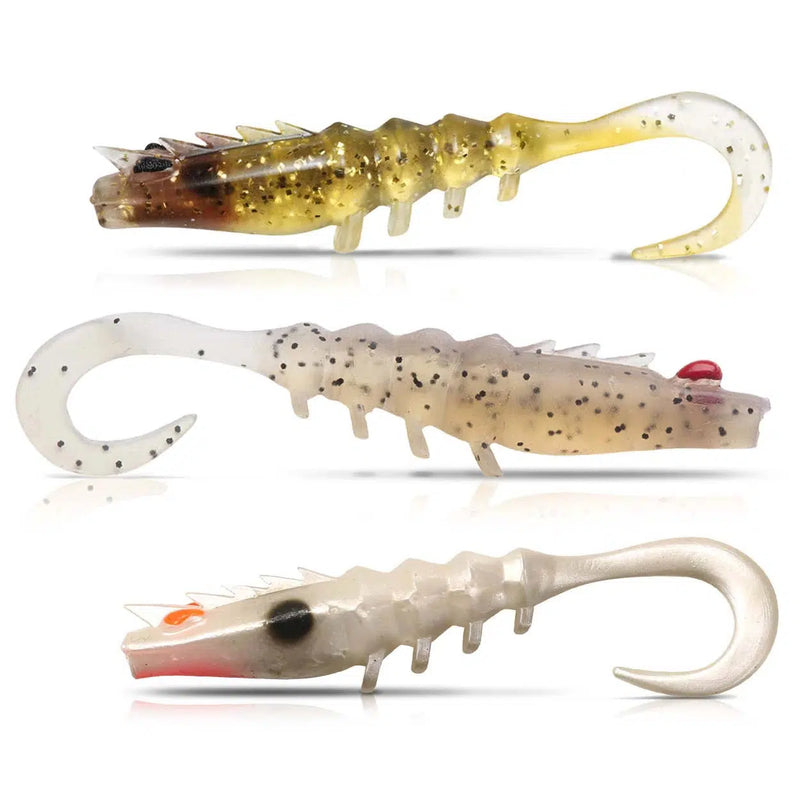 Load image into Gallery viewer, Squidgies Prawn Wriggler Tail-Lure - Soft Plastic-Squidgies-95mm-Bloodworm-Fishing Station