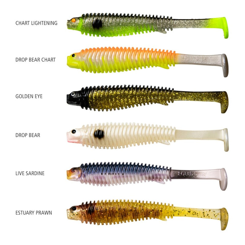 Load image into Gallery viewer, Squidgies Ridge Shad Lure-Lure - Soft Plastic-Squidgies-110mm-Live Sardine-Fishing Station