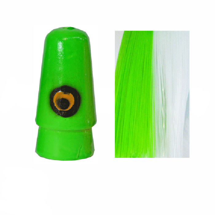 Load image into Gallery viewer, Star Lures Mackerel Star-Lure - Skirted Trolling-Star Lures-Green & White-Fishing Station