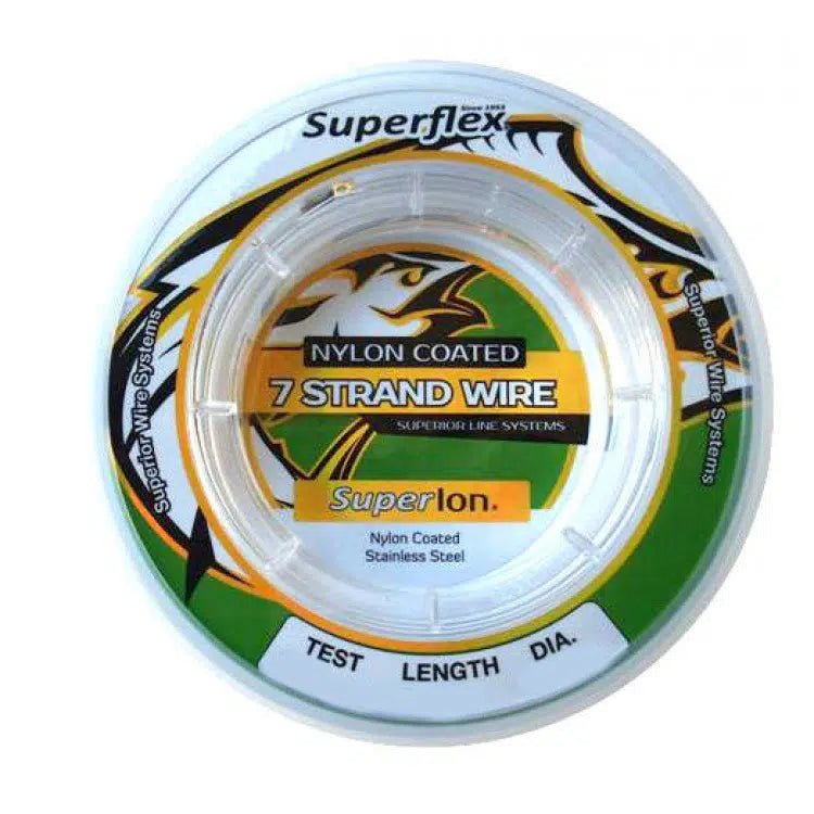 Superflex 7 Strand Wire Nylon Coated 10m-Line - Wire-Superflex-0.48MM 18LB-Fishing Station