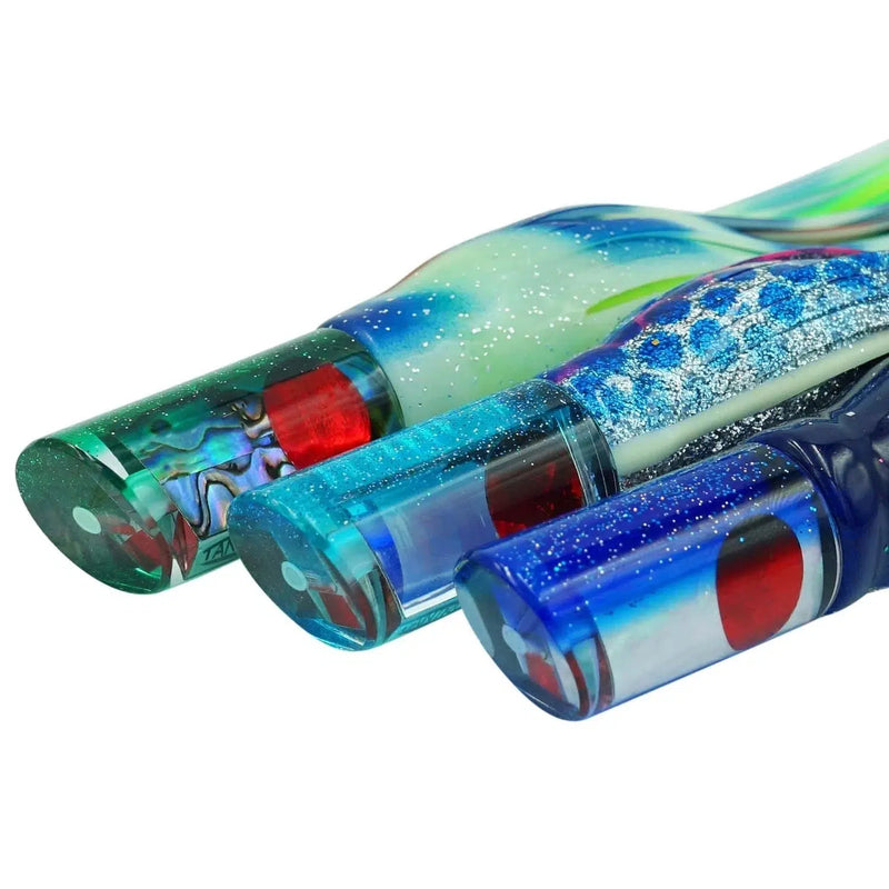 Load image into Gallery viewer, TANTRUM Lures Large Tube-Lure - Skirted Trolling-Tantrum-Ice Blue Head-Fishing Station