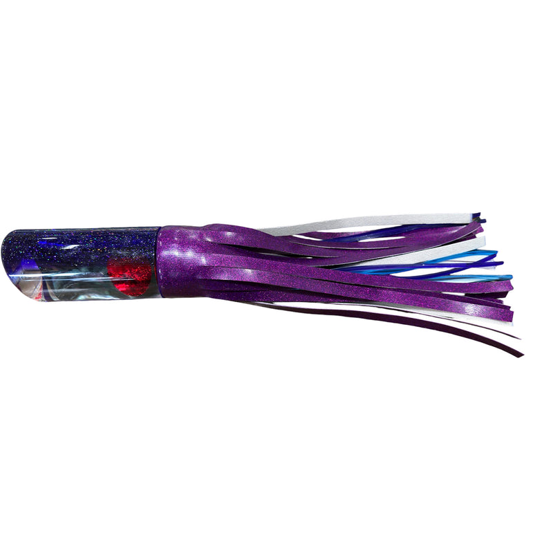 Load image into Gallery viewer, TANTRUM Lures XL Tube Vinyl Skirted Trolling Lure-Lure - Skirted Trolling-Tantrum-Magenta Purple/Blue Black Inner-Fishing Station