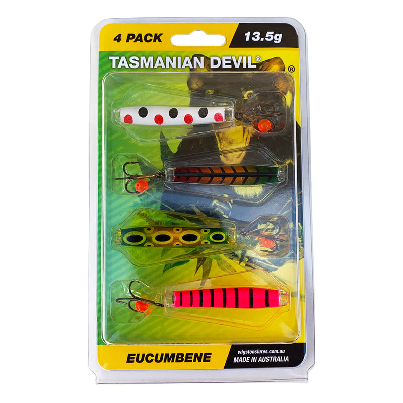 Load image into Gallery viewer, Wigston's Tasmanian "Tassie" Devil Lure 13.5g Lake 4 Pack