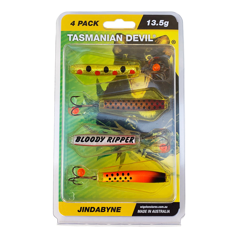 Load image into Gallery viewer, Wigston's Tasmanian "Tassie" Devil Lure 13.5g Lake 4 Pack