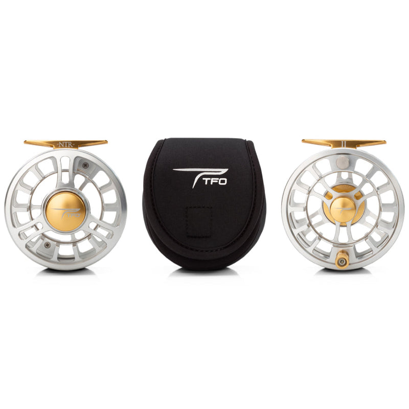 Load image into Gallery viewer, TFO NTR Fly Reel-Reels - Fly-TFO-NTR IV 9/10 Clear Gold-Fishing Station