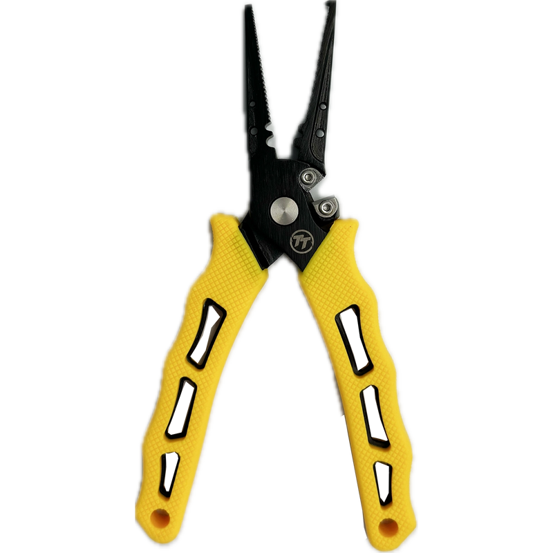 Load image into Gallery viewer, TT Coated Stainless Steel Split Ring Pliers-Tools - Pliers-Tackle Tactics (TT)-Large 7"-Fishing Station