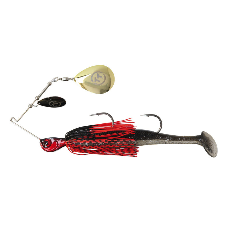 Load image into Gallery viewer, TT Tornado + Double Colorado Rigged Spinnerbait Lures-Lure - Spinnerbaits & Spinners-Tackle Tactics (TT)-1oz-Bloody Nightmare-Fishing Station