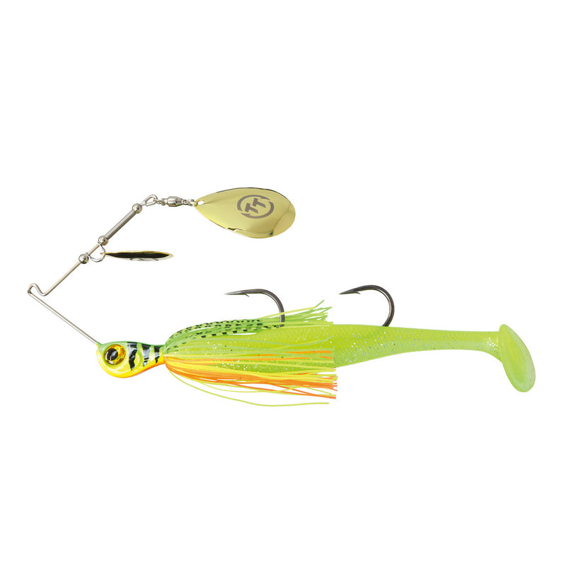 Load image into Gallery viewer, TT Tornado + Double Colorado Rigged Spinnerbait Lures-Lure - Spinnerbaits & Spinners-Tackle Tactics (TT)-1oz-Fire Tiger-Fishing Station