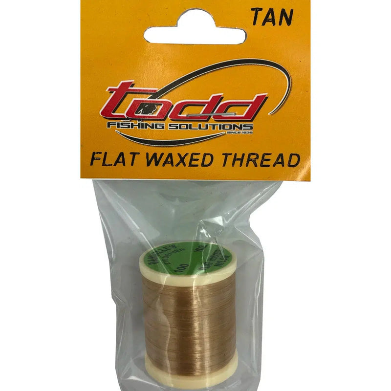 Load image into Gallery viewer, Todd Flat Waxed Thread (210 Denier)-Fly Fishing - Fly Components-Todd-Tan-Fishing Station