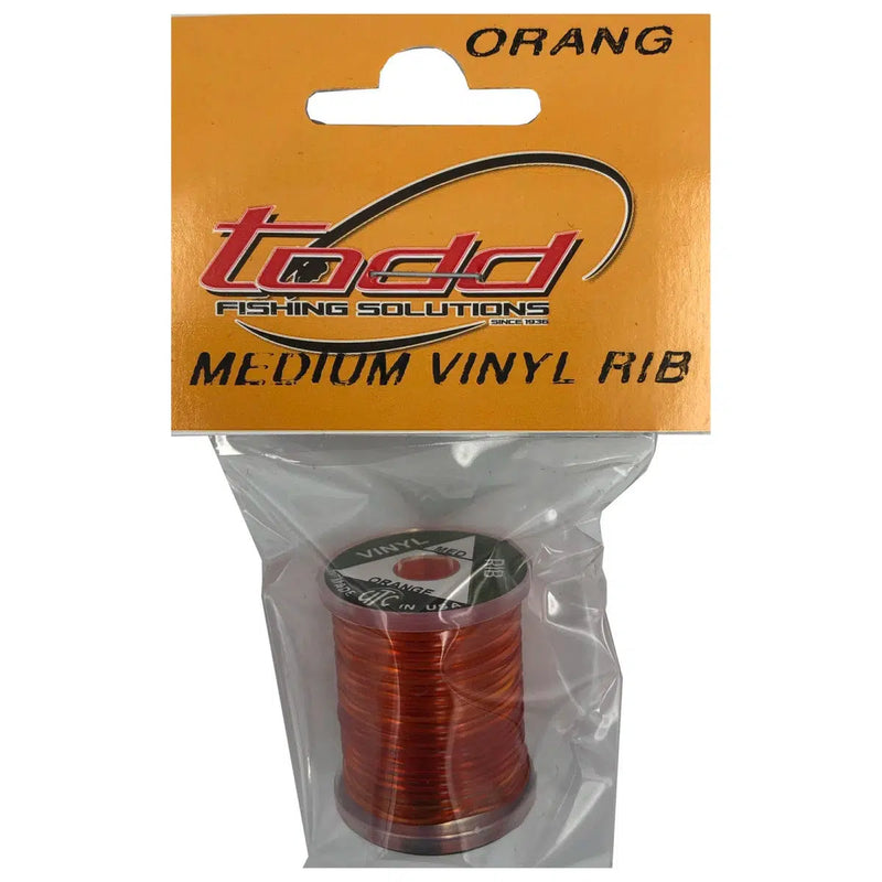 Load image into Gallery viewer, Todd Vinyl D Rib-Fly Fishing - Fly Components-Todd-Orange-Medium-Fishing Station