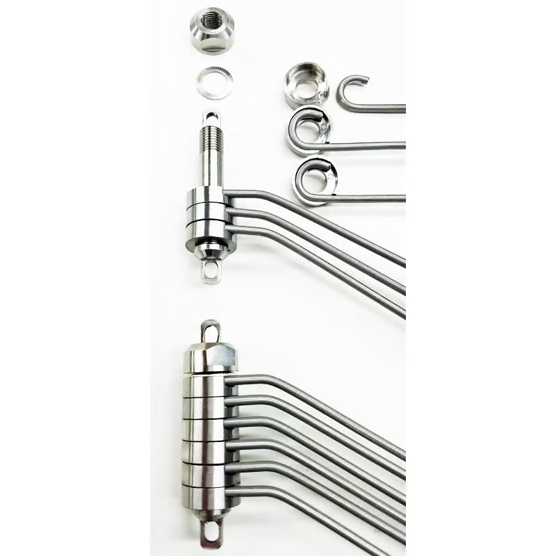 Load image into Gallery viewer, Tournament Cable EZ/6 Dredge Bar Triple Set Tier Drop with connecting Cables-Teasers-Tournament Cable-Fishing Station