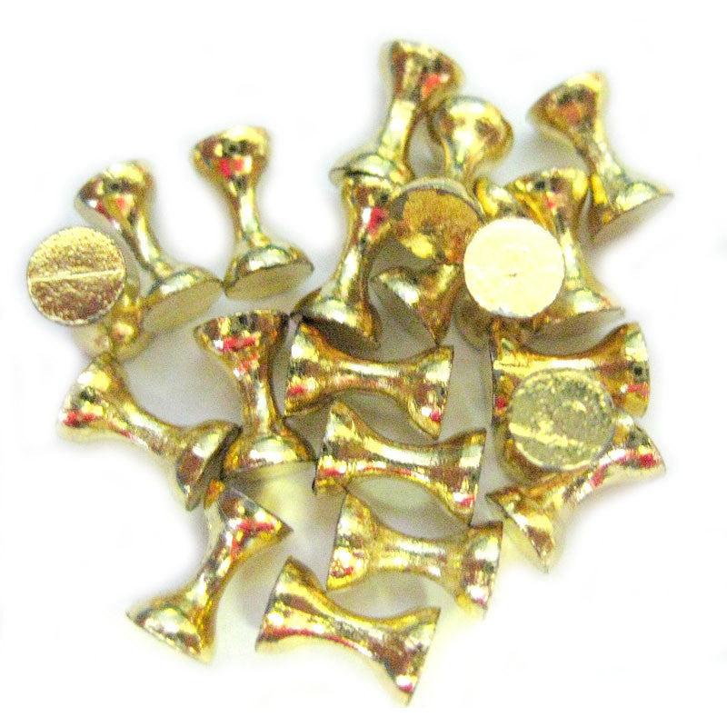 Load image into Gallery viewer, Tungsten Hourglass Eyes-Fly Fishing - Fly Components-Todd-Gold-6x9mm-Fishing Station