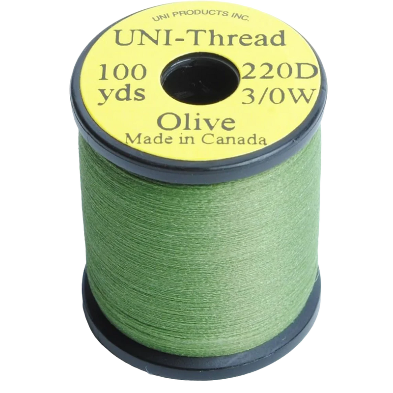 Load image into Gallery viewer, Uni 3/0 Waxed Thread (220 Denier)-Fly Fishing - Fly Tying Material-Uni Productions Inc-#263 Olive-Fishing Station