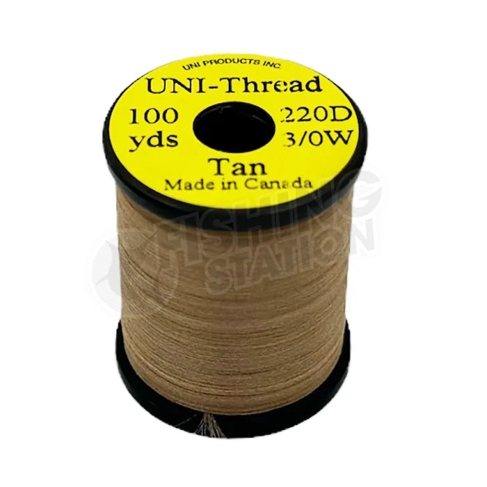 Load image into Gallery viewer, Uni 3/0 Waxed Thread (220 Denier)-Fly Fishing - Fly Tying Material-Uni Productions Inc-#369 Tan-Fishing Station